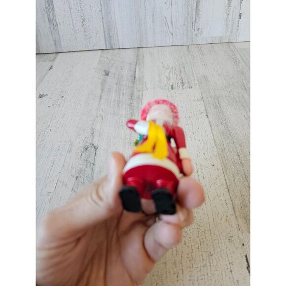 Wooden Santa vintage ornament backpack Xmas tree - Picture 8 of 8